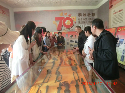 济南职业学院到博物馆参观